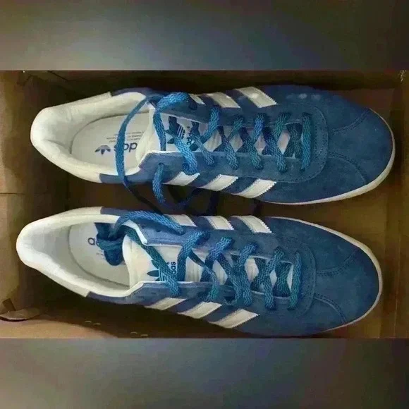 Brand new adidas Gazelle 85 Royal Blue White Size 10 1/2 - Picture 10 of 10